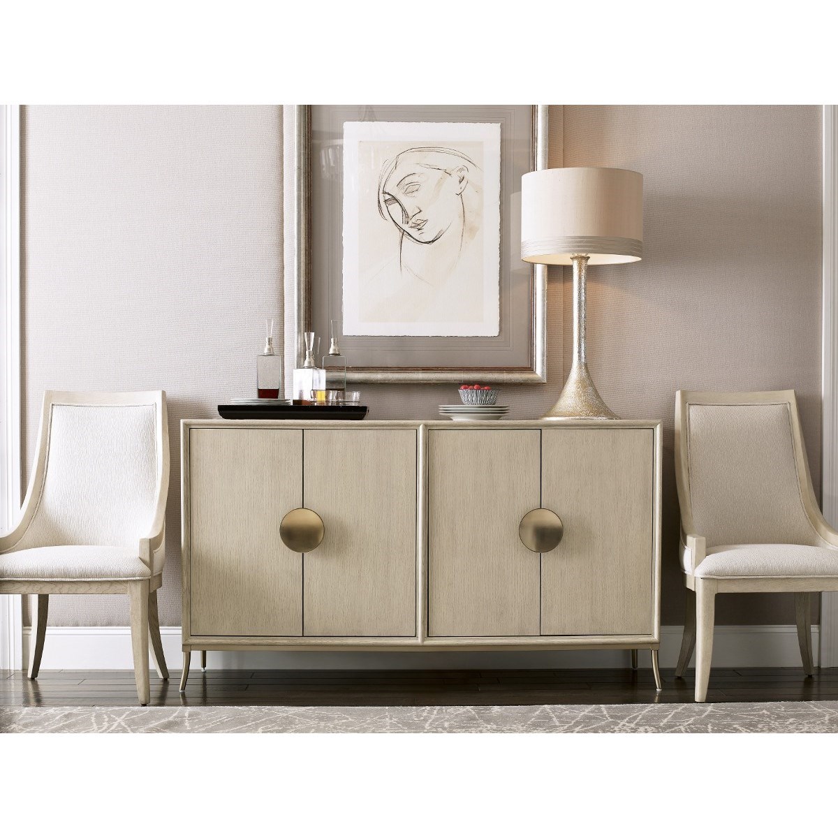 American Drew Lenox 923850 Laguna Credenza with Jewelry Tray Wayside